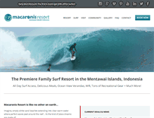 Tablet Screenshot of macaronisresort.com